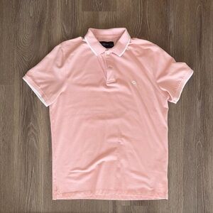 Abercrombie & Fitch Pink Polo Shirt with Classic Collar